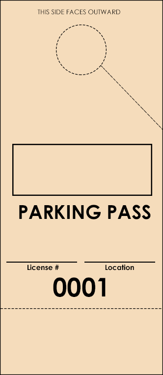 Ivory Parking Plus Permit (100 pack)