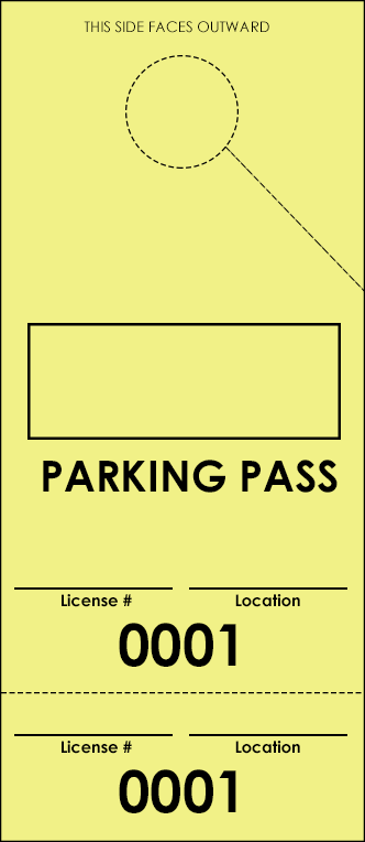 Yellow Parking Plus Permit (100 pack)