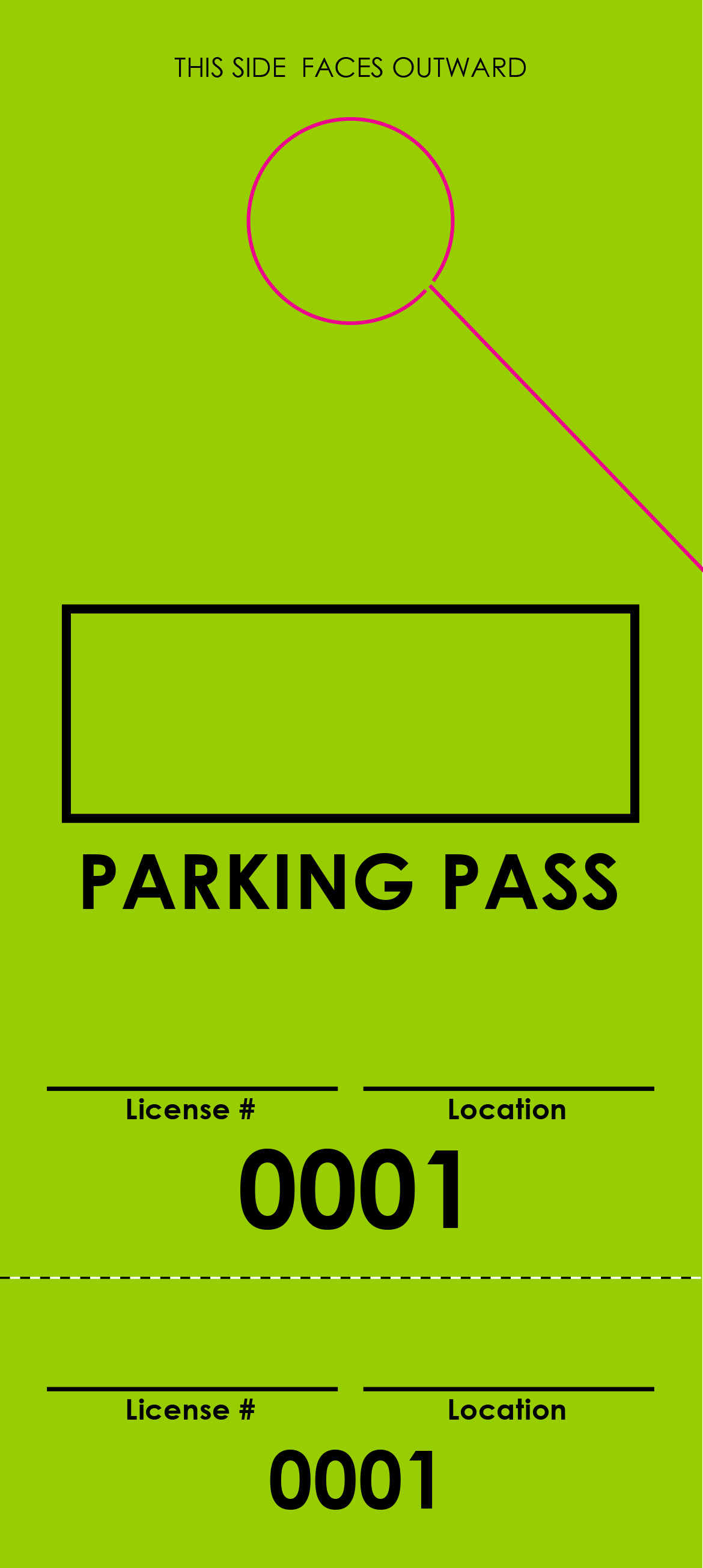 Green Parking Plus Permit (100 pack)