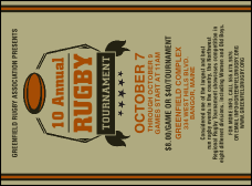 Rugby Tournament Invitation