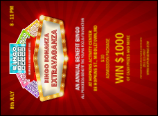 Bingo Bonanza Extravaganza Invitation