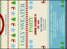 Ugly Sweater Party  Invitation