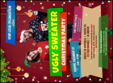 Ugly Sweater Holiday Party Invitation