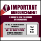 Important Announcement Instagram Post