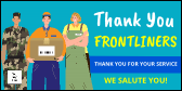 Thank You Frontliners Banner