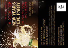 Champagne Bistro Postcard Mailer