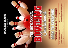 Bowling League Postcard