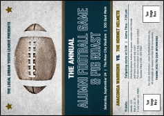 Football Blue Postcard Mailer