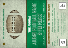 Football Green Postcard Mailer