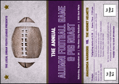 Football Purple Postcard Mailer