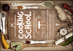 Cooking School Postcard