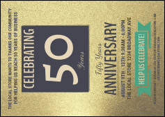 50th Anniversary Postcard Mailer