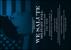 Military Ball - The Salute Postcard