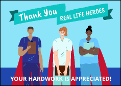 Thank You Heroes Postcard
