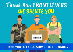 Thank You Frontliners Postcard
