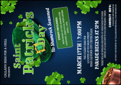 St. Patrick Day Shamrock Season Postcard