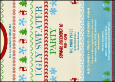 Ugly Sweater Party  Postcard