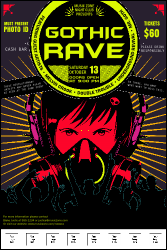 Goth Rave Logo Poster