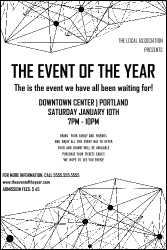 All Purpose Geometric Black and White Poster