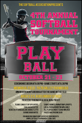 Softball Challenge Poster