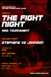 MMA The Fight Night Poster