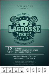 Lacrosse Logo Poster