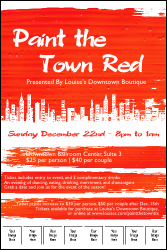 Paint The Town Red Poster