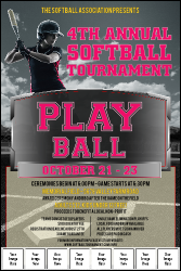 Softball Challenge Image Poster