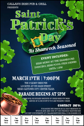 St. Patrick Day Shamrock Season Image Poster