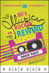 80s Music Logo Poster