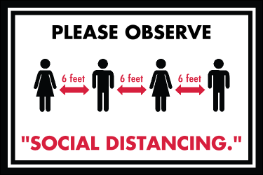 Social distancing Poster