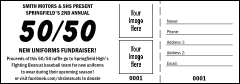 Color Logo 50/50 Raffle Ticket