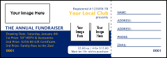 Rotary Club Logo Raffle Ticket 2 (Blue)