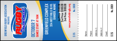 Rugby Tournament 2 Raffle Ticket