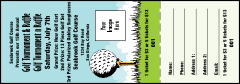 Golf Raffle Ticket 0007