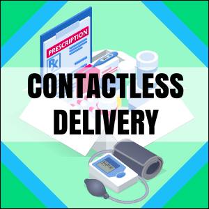 2" x 2" Pharmacy Delivery Sticker Small