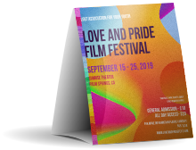 LGBT Film Festival Table Tent
