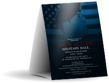 Military Ball - The Salute Table Tent