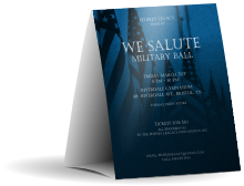 Military Ball - US Flags Table Tent