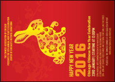 Chinese New Year Rabbit Postcard