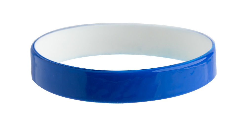 Royal Blue Silicone Wristband (White Core)