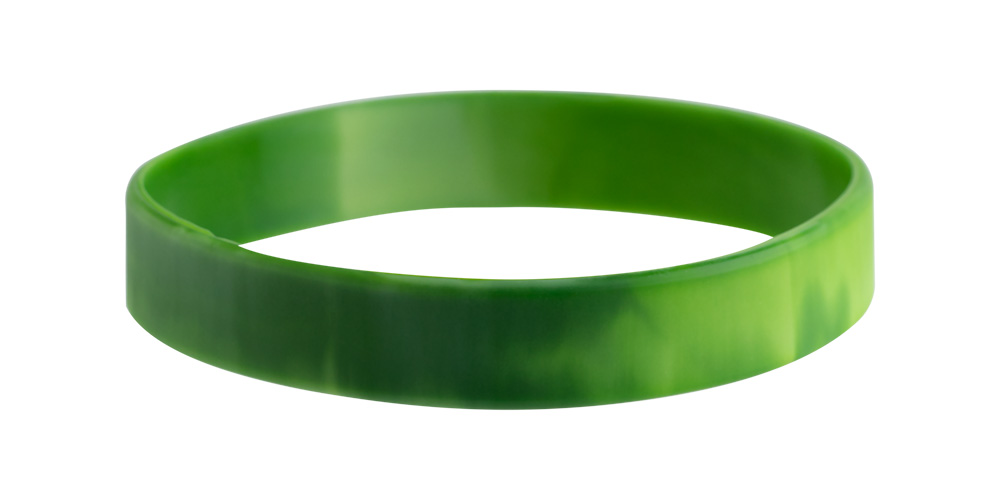 Green Camo Silicone Wristband