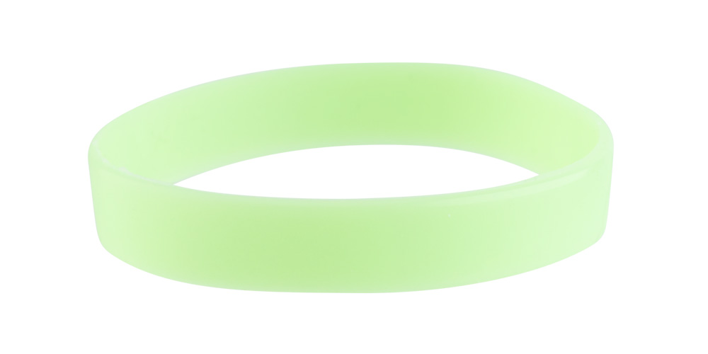 Green Silicone Wristband (Glow-In-The-Dark)