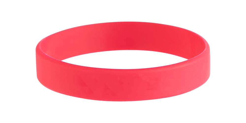 Pink Silicone Wristband