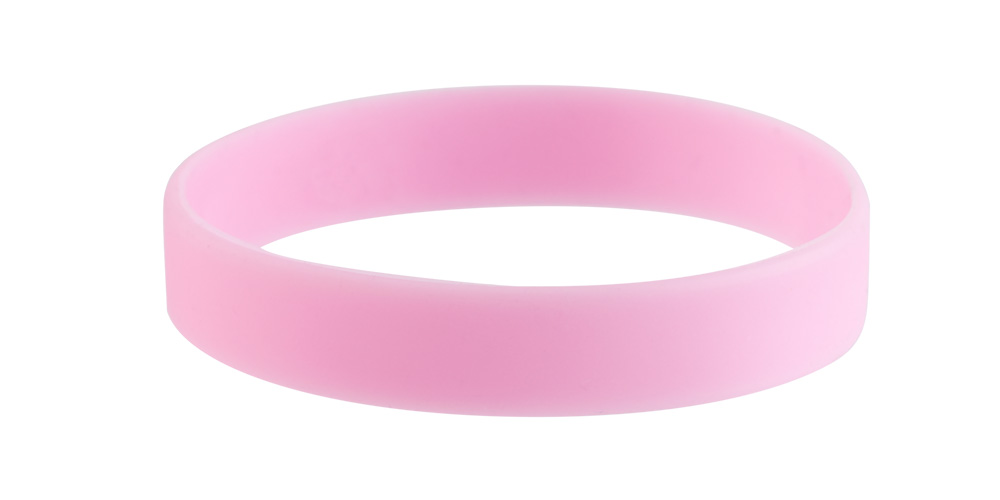Pink Silicone Wristband (Glow-In-The-Dark)