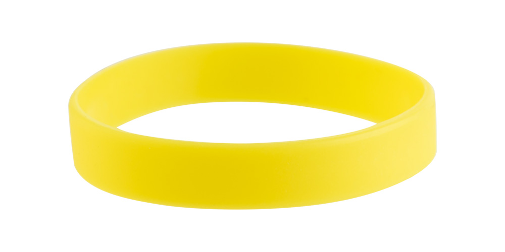 Yellow Silicone Wristband (Glow-In-The-Dark