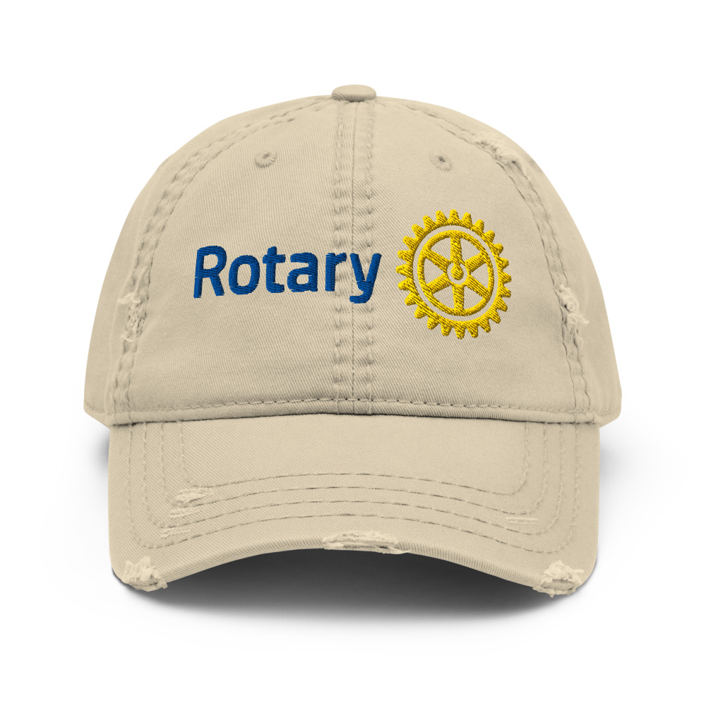 Rotary Distressed Dad Hat