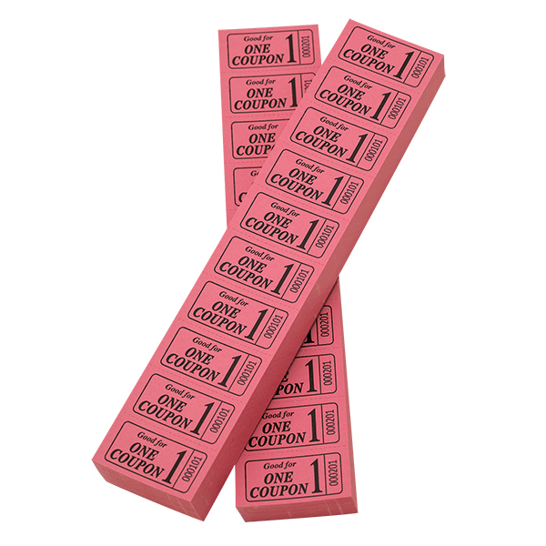 2" Sheet Tickets Pink (pack of 100)