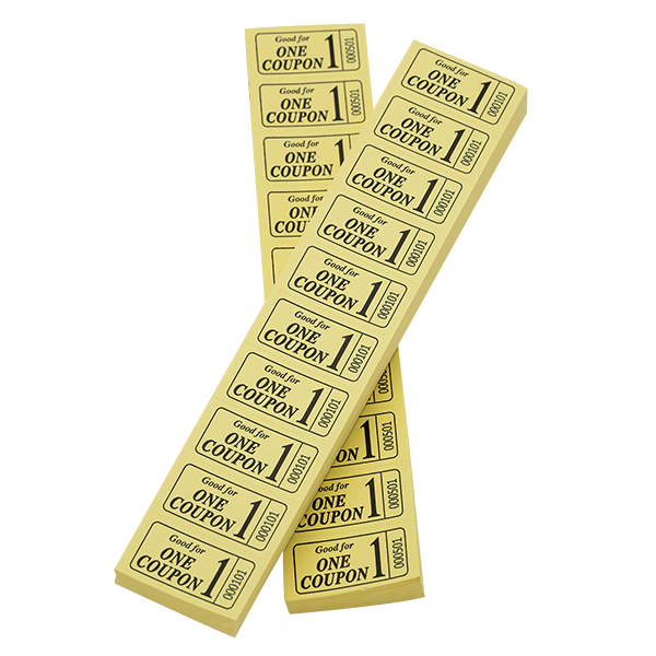 2" Sheet Tickets Yellow (pack of 100)