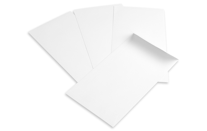 Ticket (Coin) Envelope, 24lb White Wove, 6.5" x 3.5"